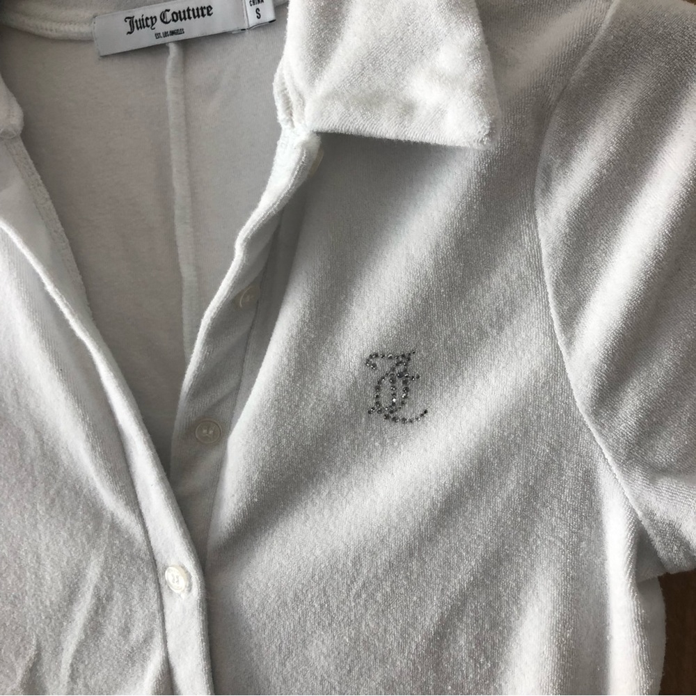 Juices Couture UO Exclusive Terrycloth collared romper